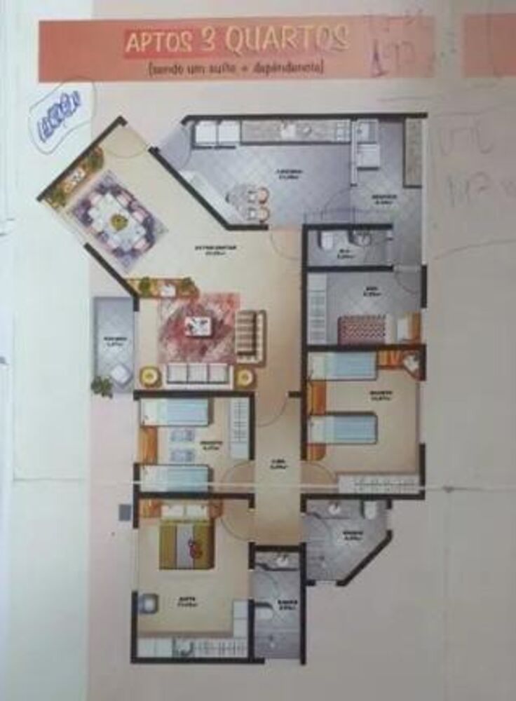 Apartamento, 4 quartos, 119 m² - Foto 1