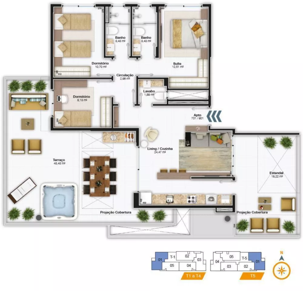 Cobertura à venda com 3 quartos, 147m² - Foto 1