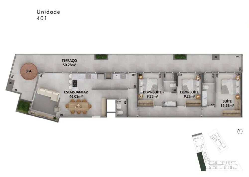 Cobertura, 3 quartos, 170 m² - Foto 1
