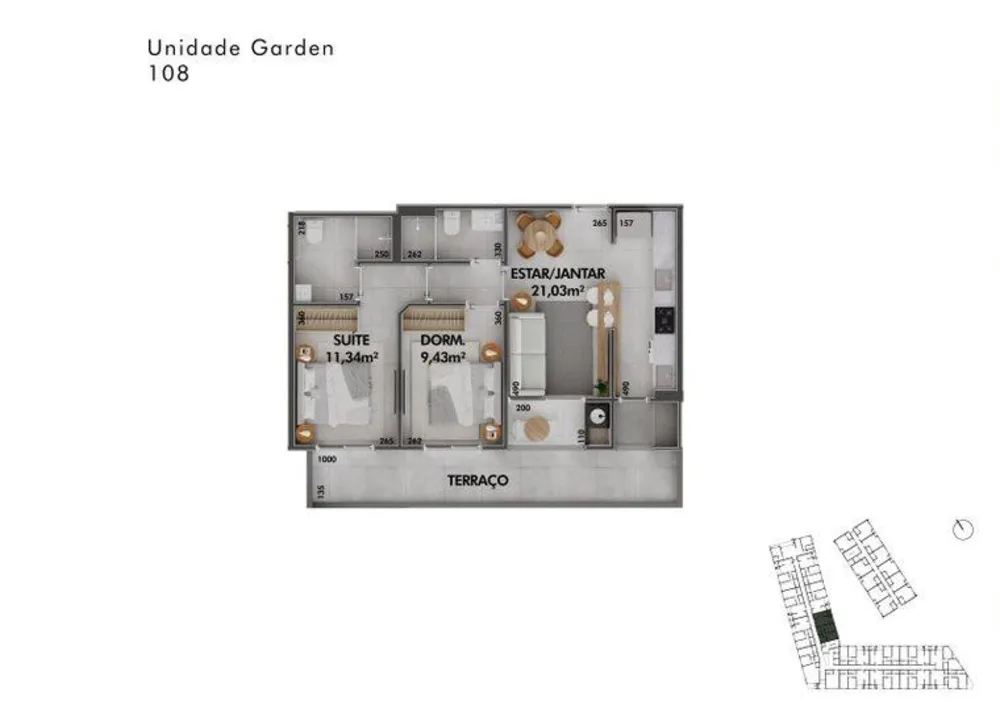 Apartamento, 2 quartos, 80 m² - Foto 1