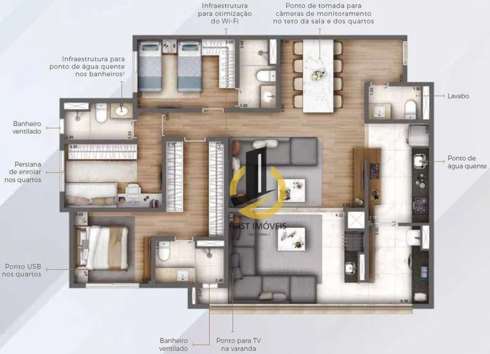 Apartamento, 3 quartos, 119 m² - Foto 16