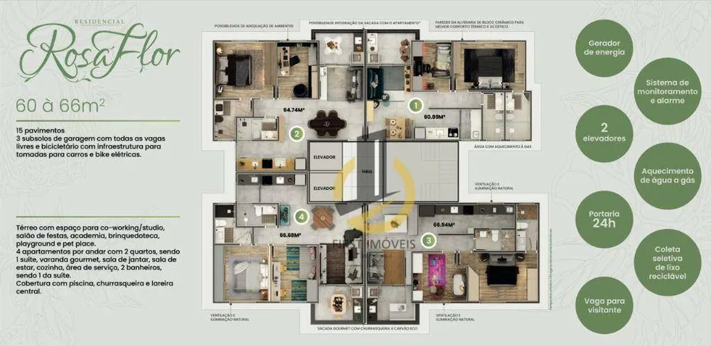 Apartamento, 2 quartos, 60 m² - Foto 5