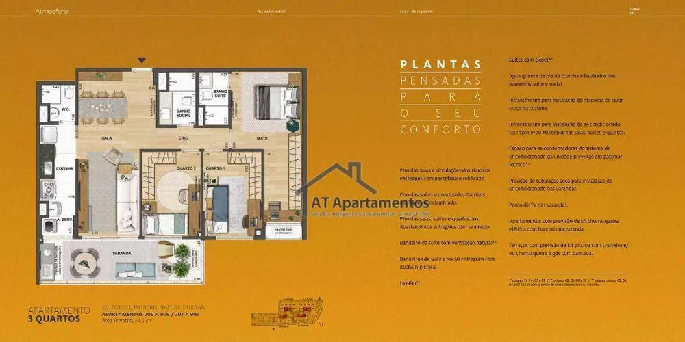 Apartamento, 3 quartos, 90 m² - Foto 2