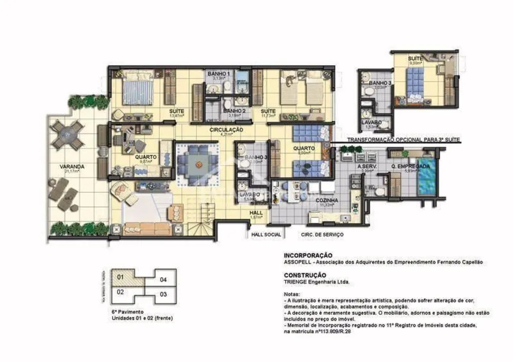 Sala-Conjunto, 133 m² - Foto 33