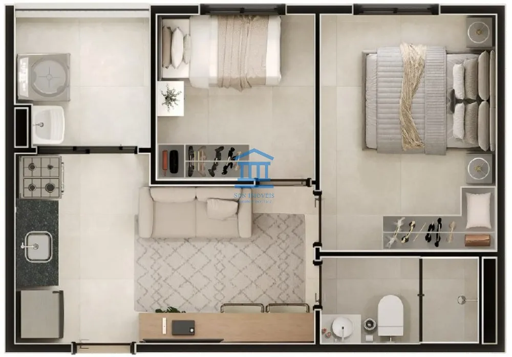 Apartamento, 2 quartos, 36 m² - Foto 4