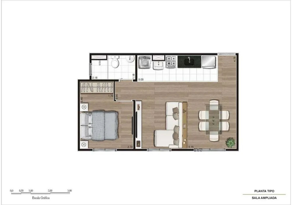 Apartamento, 2 quartos, 40 m² - Foto 9