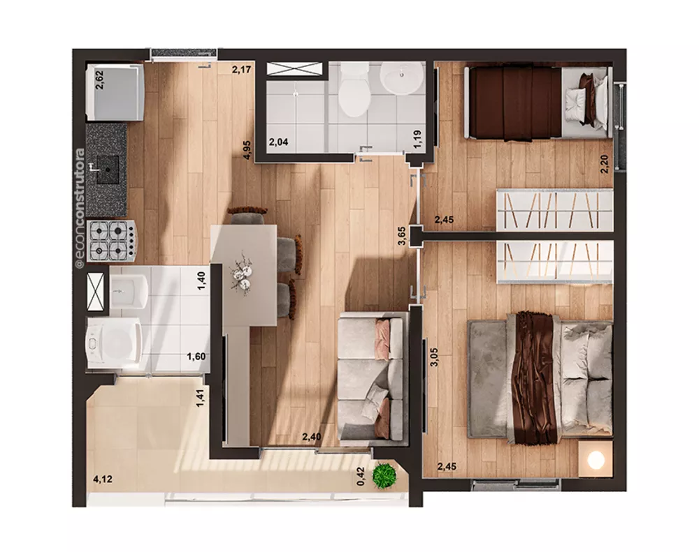 Apartamento à venda com 2 quartos, 39m² - Foto 20