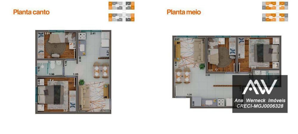 Apartamento à venda com 2 quartos, 41m² - Foto 8
