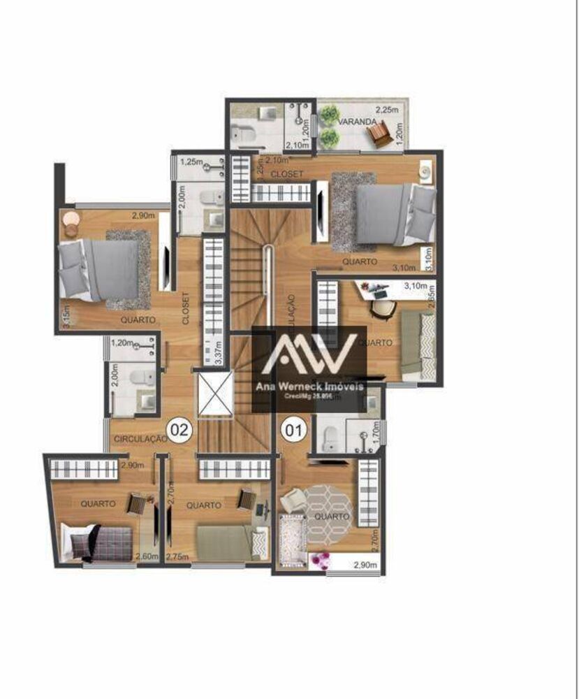 Casa, 3 quartos, 150 m² - Foto 2