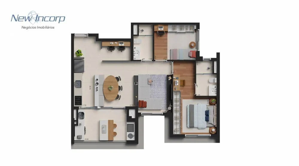 Apartamento, 3 quartos, 83 m² - Foto 3