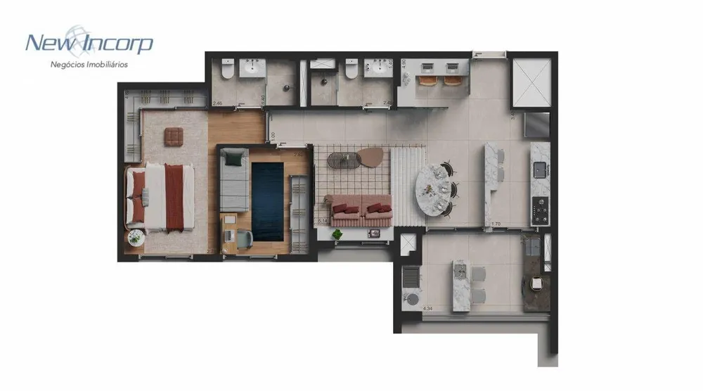 Apartamento, 3 quartos, 83 m² - Foto 4