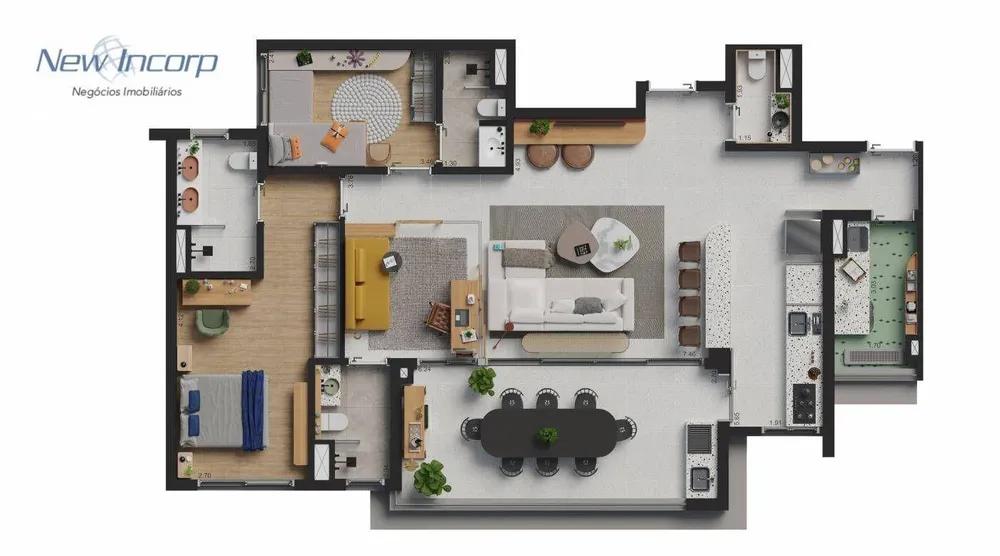 Apartamento, 3 quartos, 131 m² - Foto 2