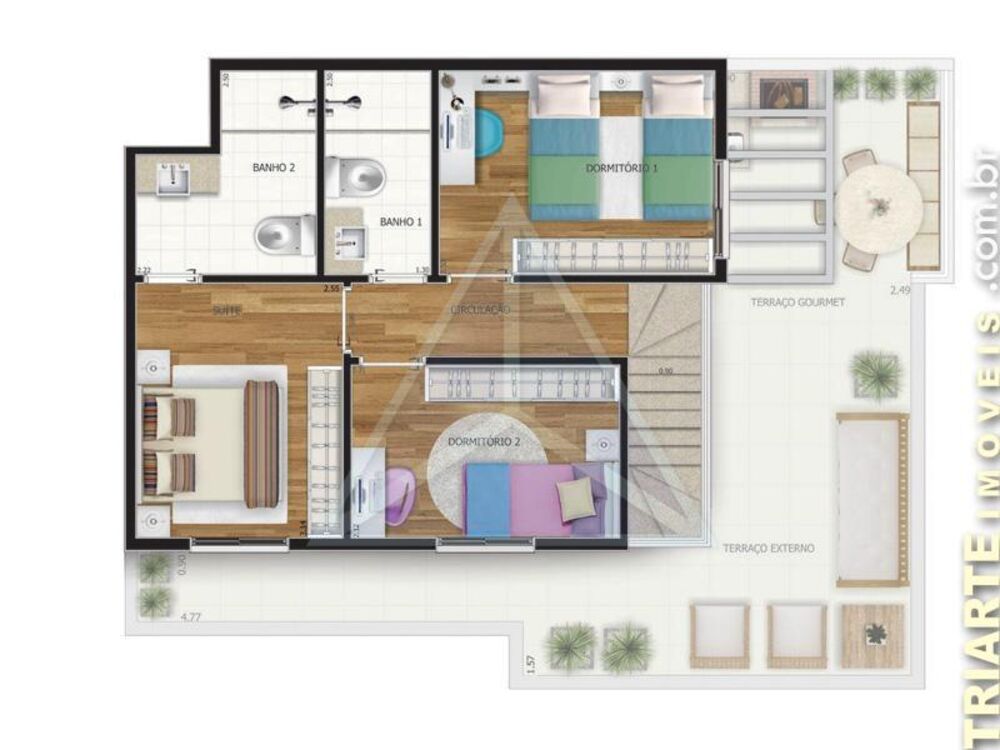 Cobertura à venda com 3 quartos, 137m² - Foto 7