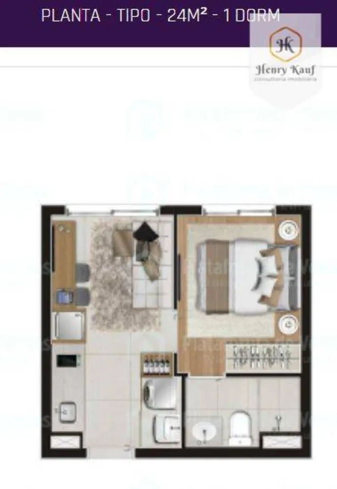 Apartamento, 1 quarto, 24 m² - Foto 16