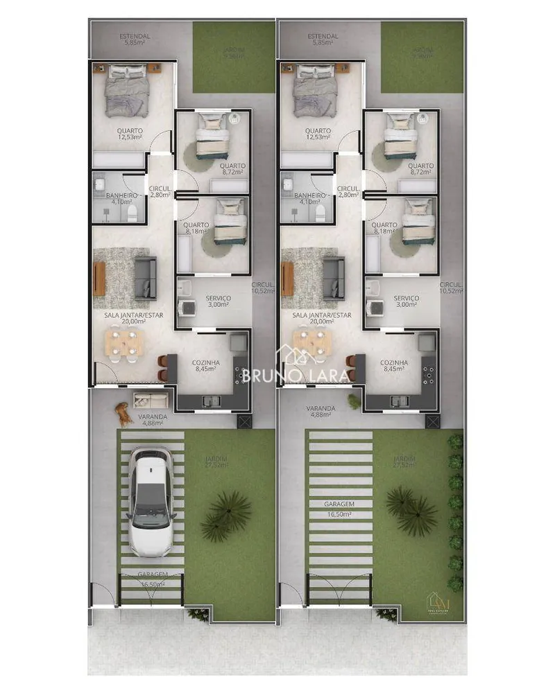 Casa, 3 quartos, 86 m² - Foto 6