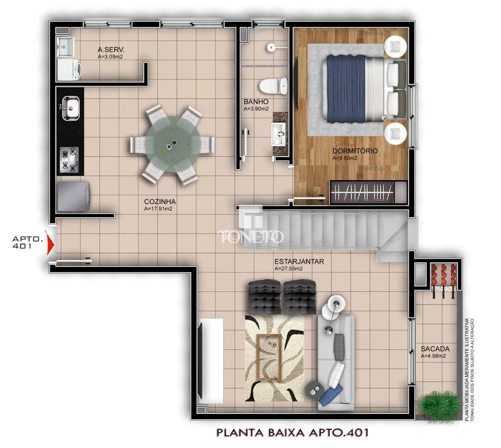 Apartamento, 3 quartos, 237 m² - Foto 2