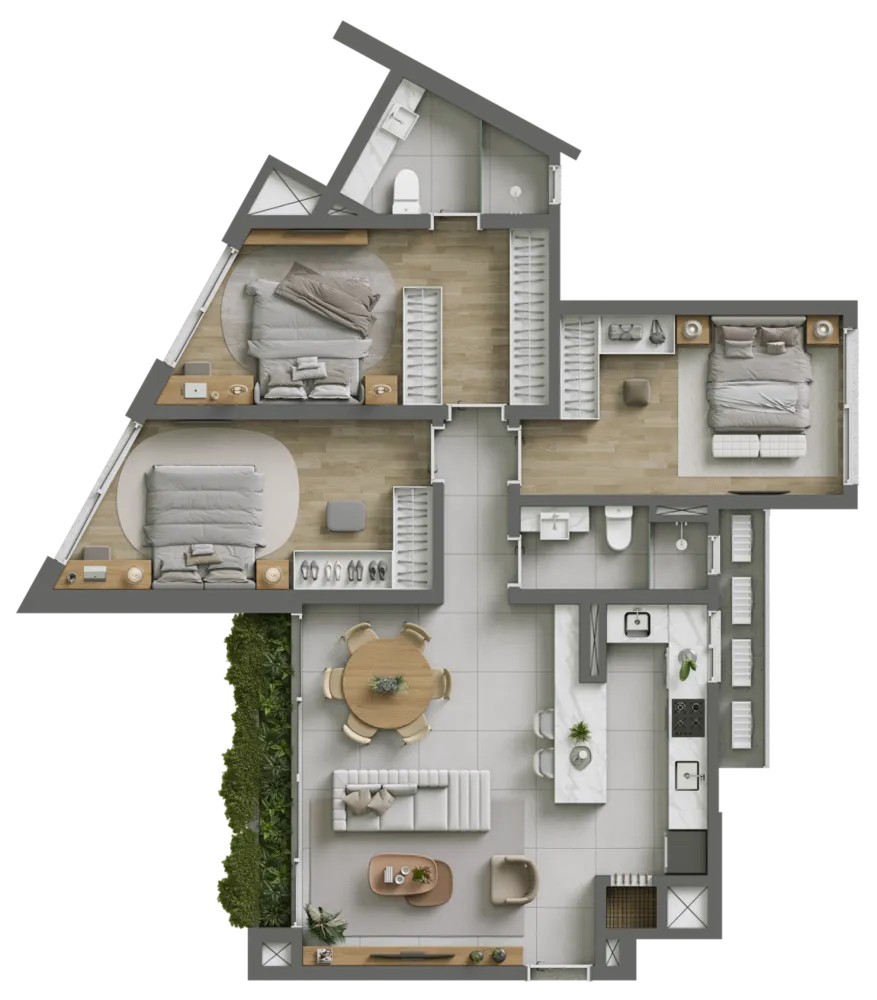 Apartamento, 2 quartos, 96 m² - Foto 8