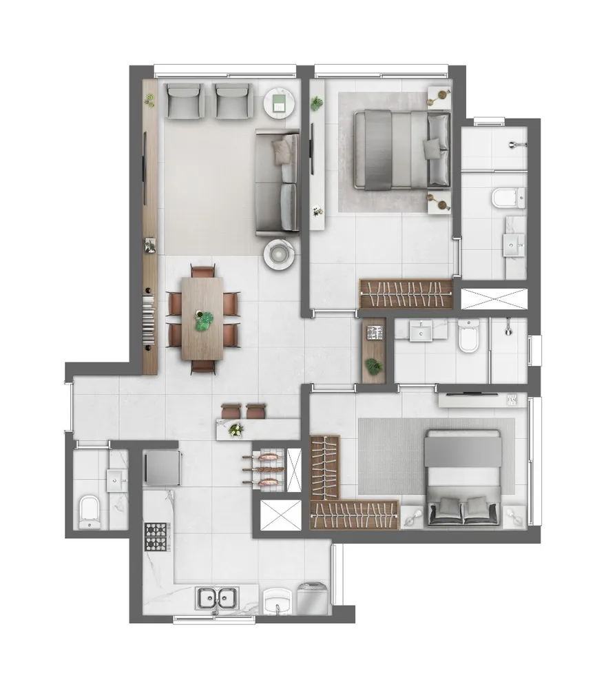 Apartamento, 2 quartos, 82 m² - Foto 4
