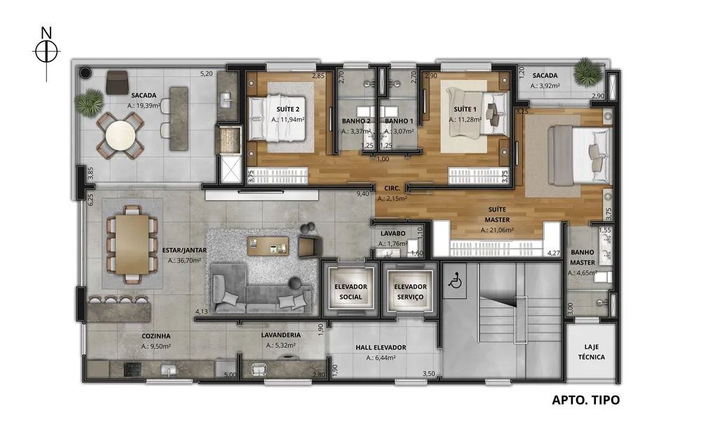 Apartamento, 3 quartos, 154 m² - Foto 16