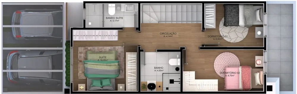 Casa, 3 quartos, 84 m² - Foto 3