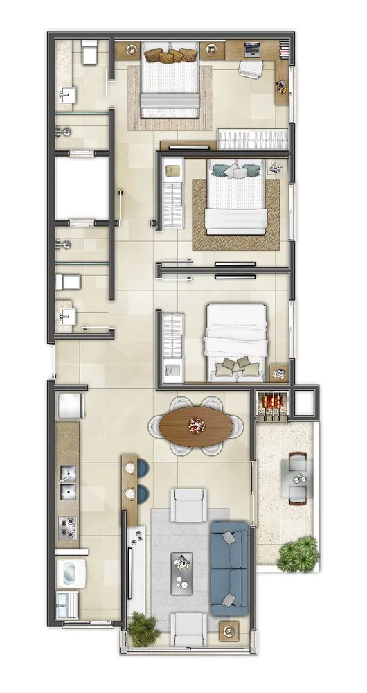 Apartamento, 1 quarto, 42 m² - Foto 5