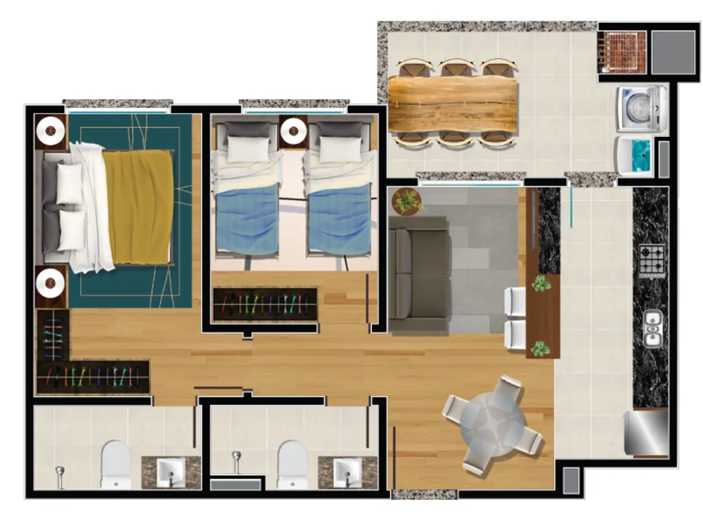 Apartamento, 3 quartos, 73 m² - Foto 4