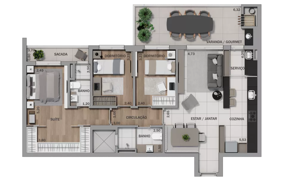 Apartamento à venda com 3 quartos, 110m² - Foto 38