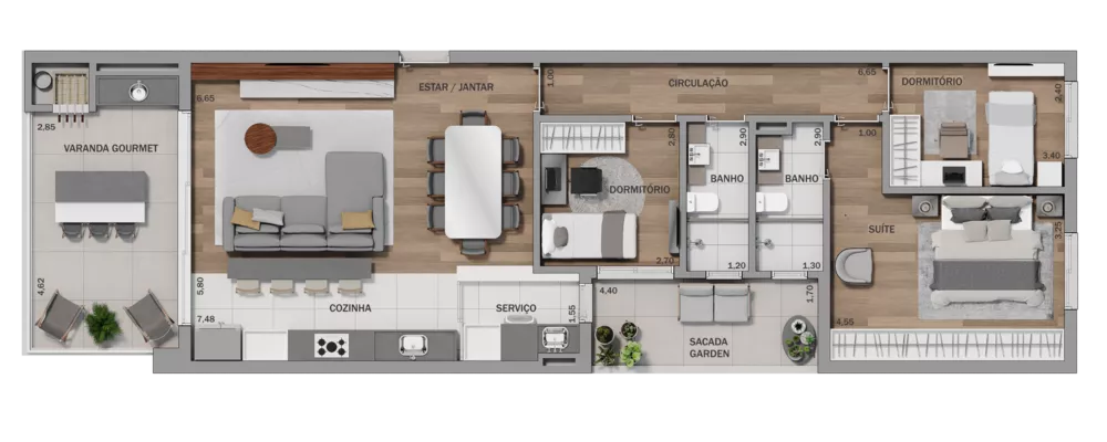 Apartamento à venda com 3 quartos, 110m² - Foto 37