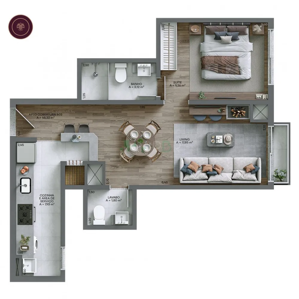 Apartamento, 2 quartos, 78 m² - Foto 6