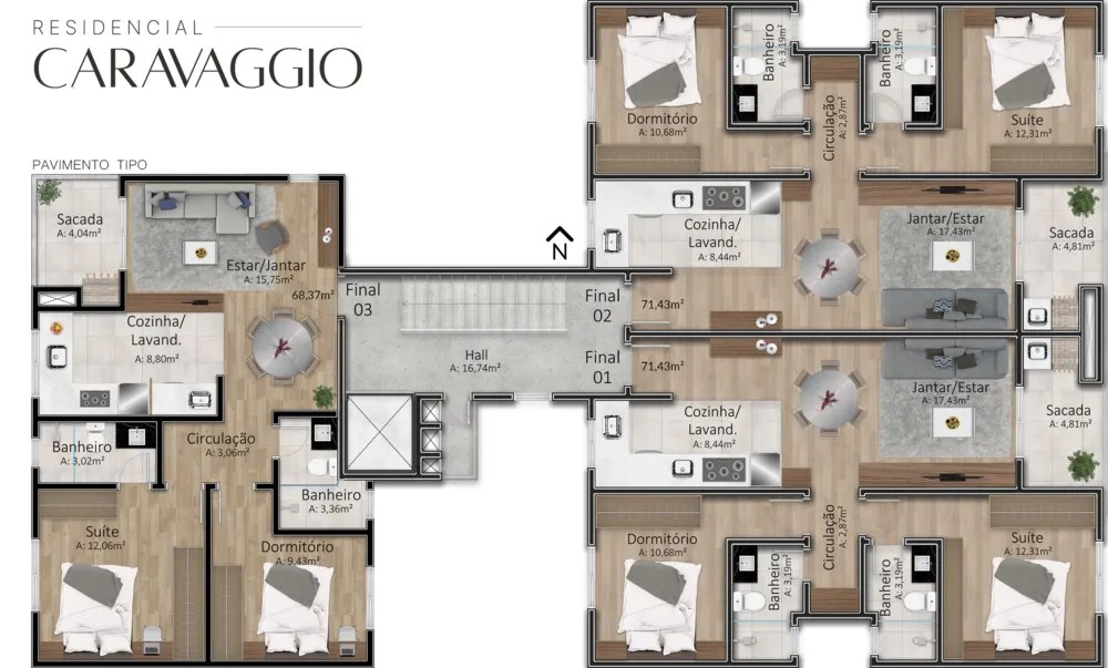 Apartamento, 2 quartos, 91 m² - Foto 6