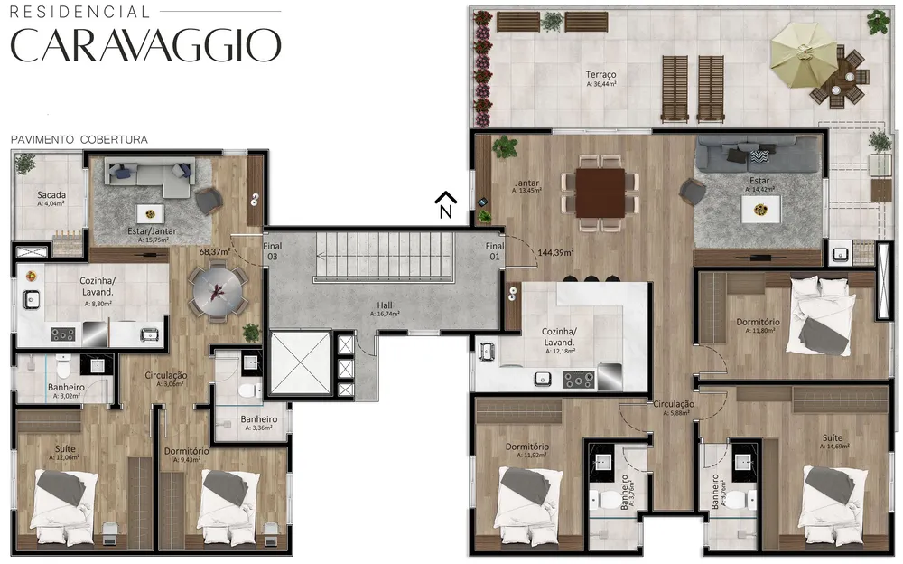 Apartamento, 2 quartos, 91 m² - Foto 4