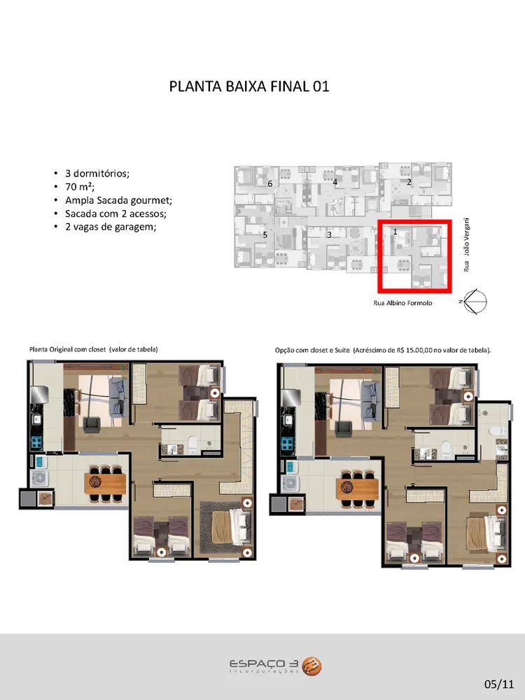 Apartamento, 3 quartos, 67 m² - Foto 5