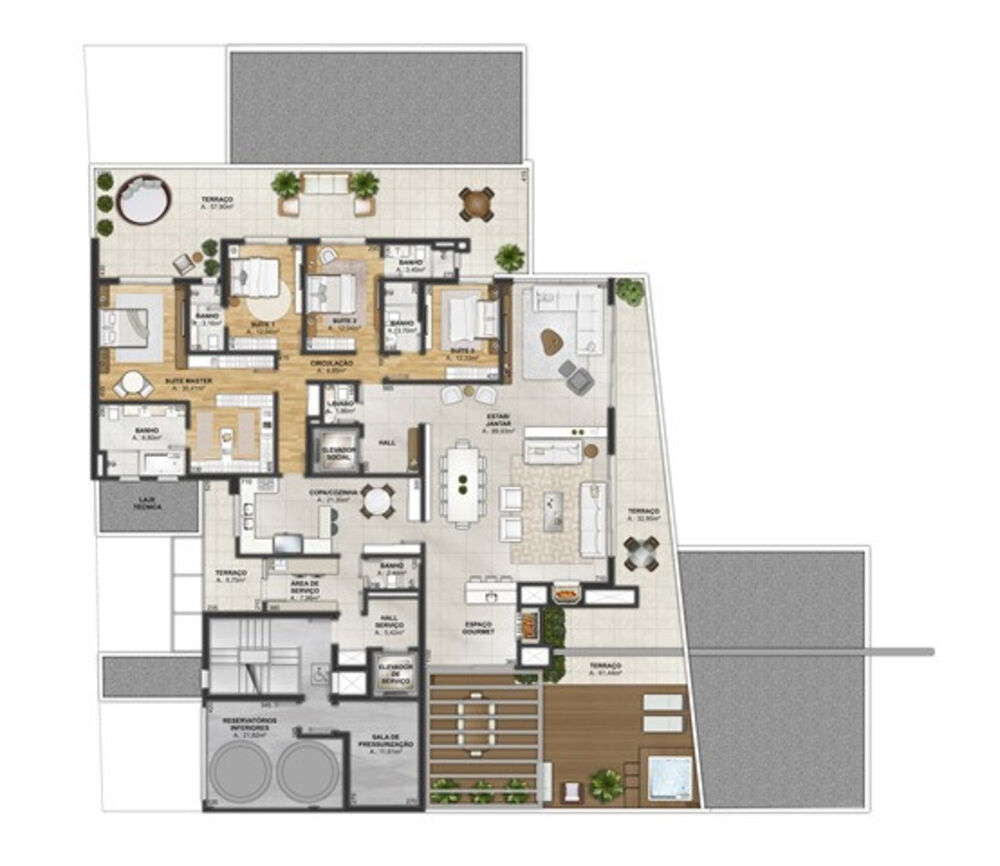 Apartamento à venda com 4 quartos, 279m² - Foto 7