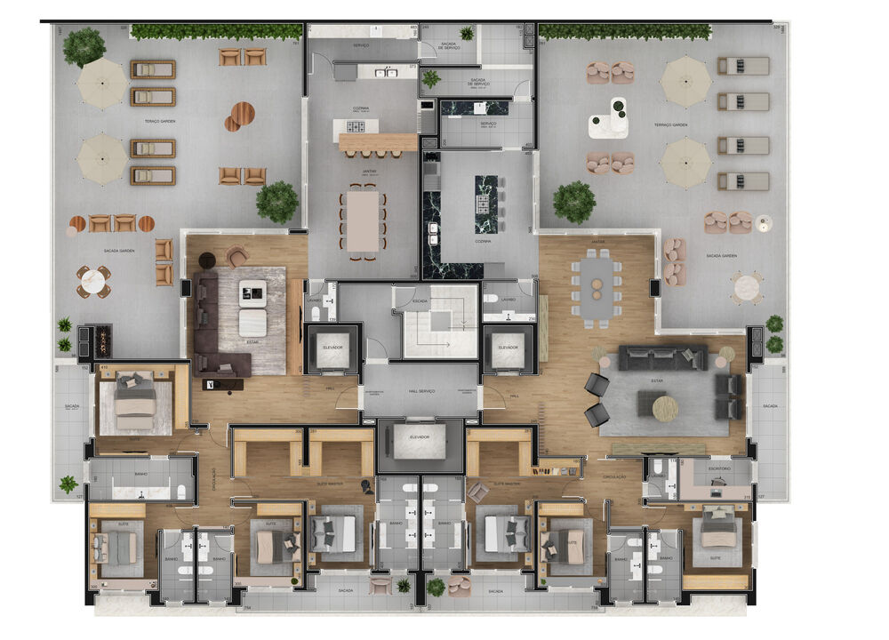 Apartamento à venda com 3 quartos, 225m² - Foto 14