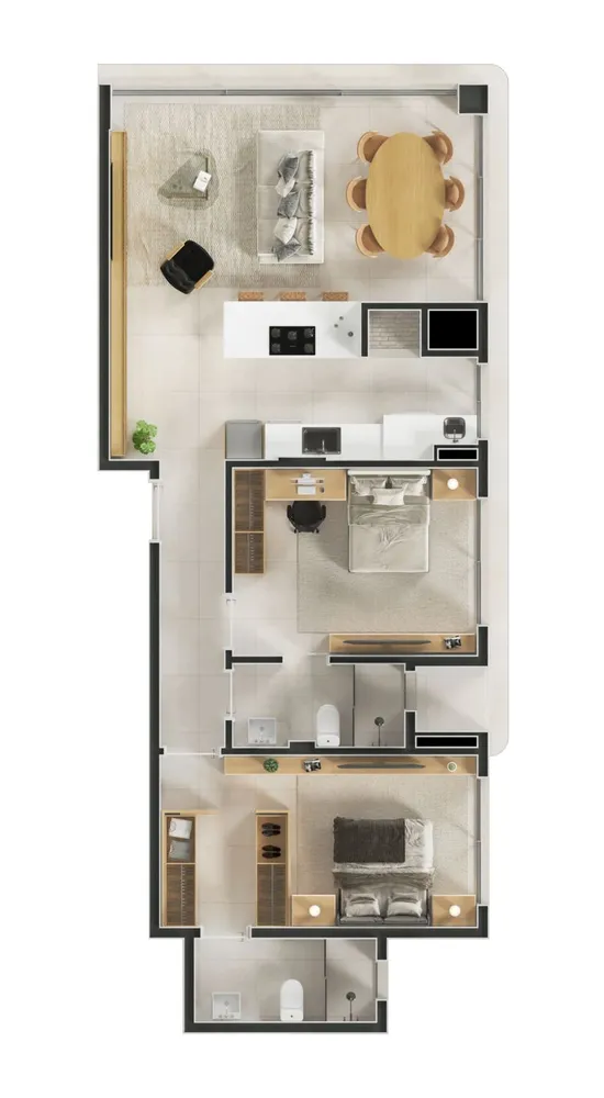 Apartamento, 2 quartos, 124 m² - Foto 9