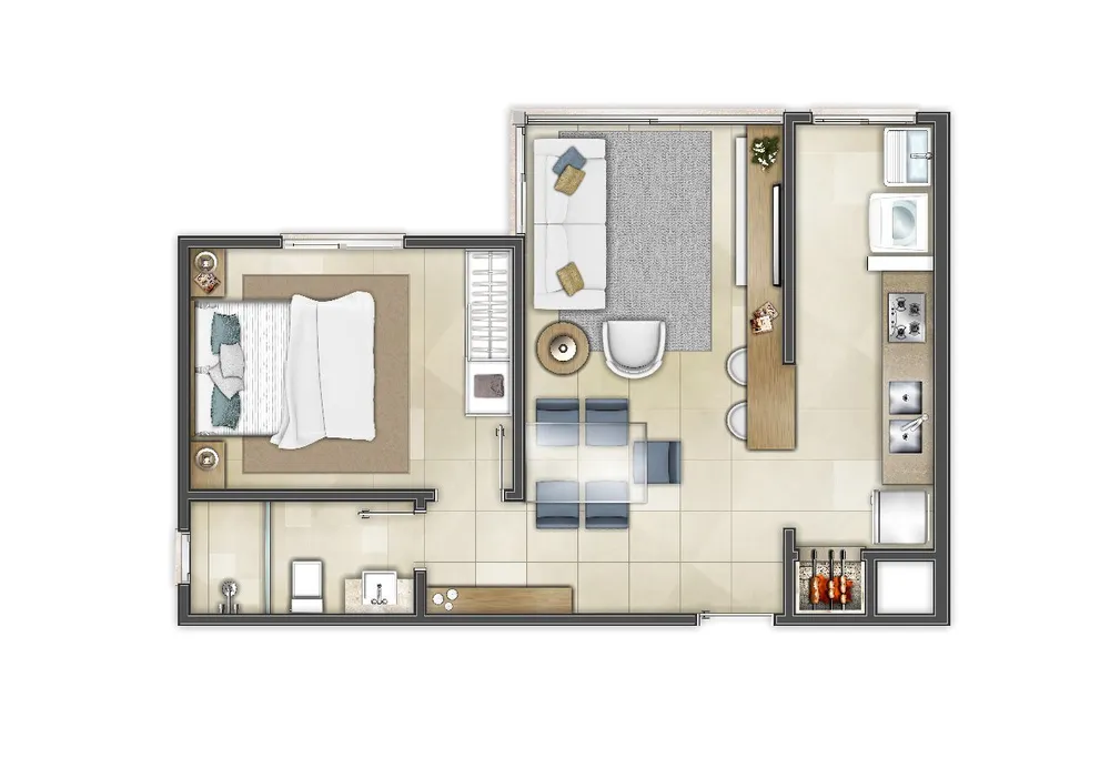 Apartamento, 2 quartos, 59 m² - Foto 3