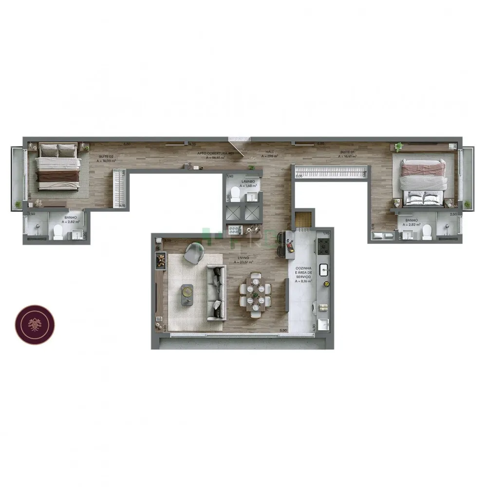 Apartamento, 2 quartos, 78 m² - Foto 8