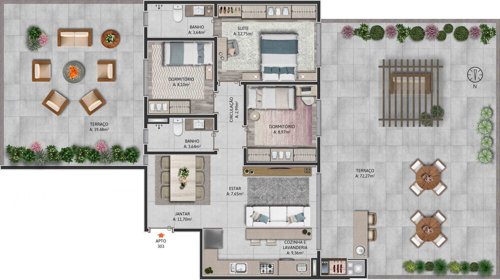 Apartamento, 2 quartos, 83 m² - Foto 12