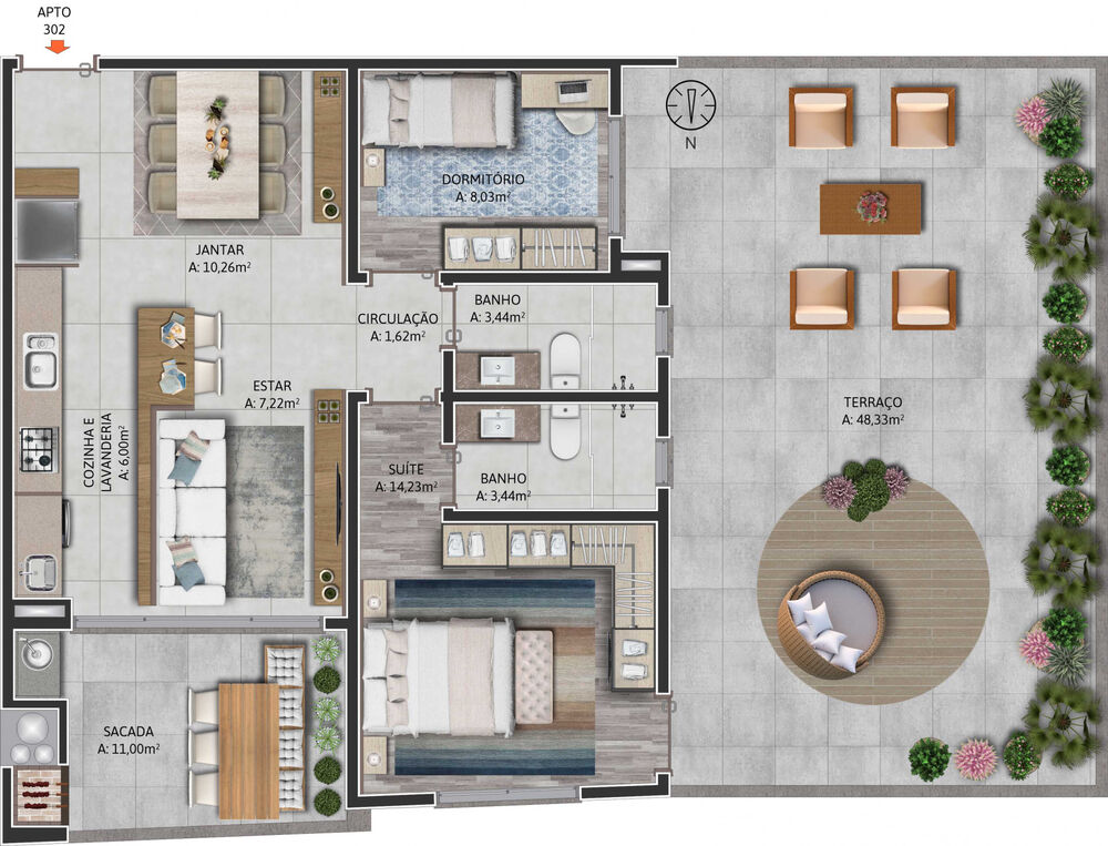 Apartamento, 2 quartos, 83 m² - Foto 11