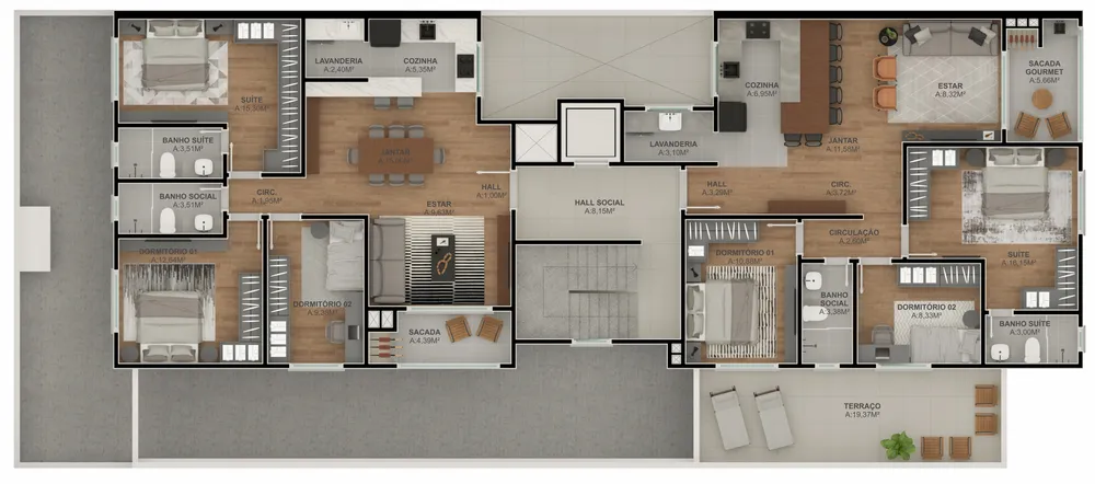Apartamento, 3 quartos, 96 m² - Foto 7