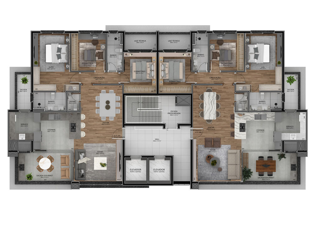 Apartamento à venda com 3 quartos, 140m² - Foto 13