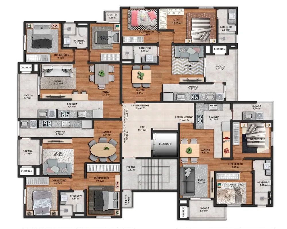 Apartamento, 2 quartos, 60 m² - Foto 4