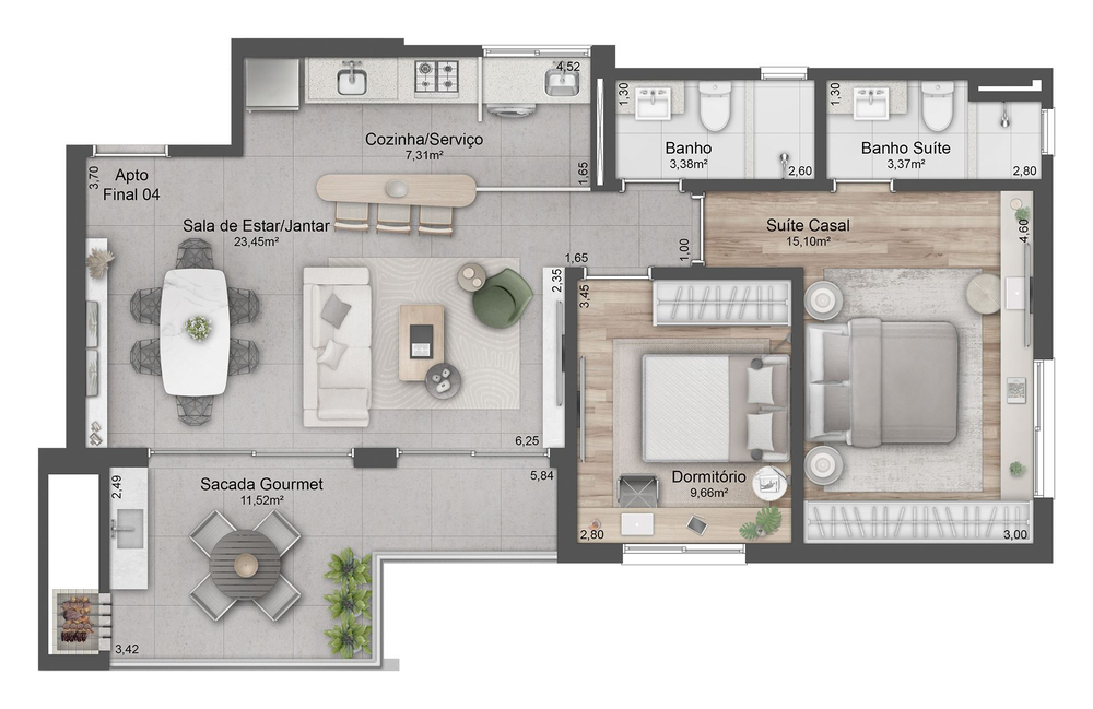 Apartamento à venda com 2 quartos, 92m² - Foto 19