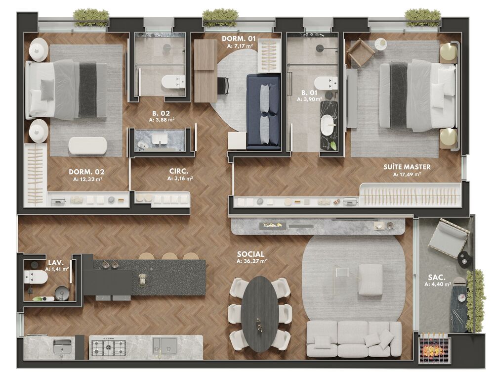 Apartamento à venda com 3 quartos, 108m² - Foto 10
