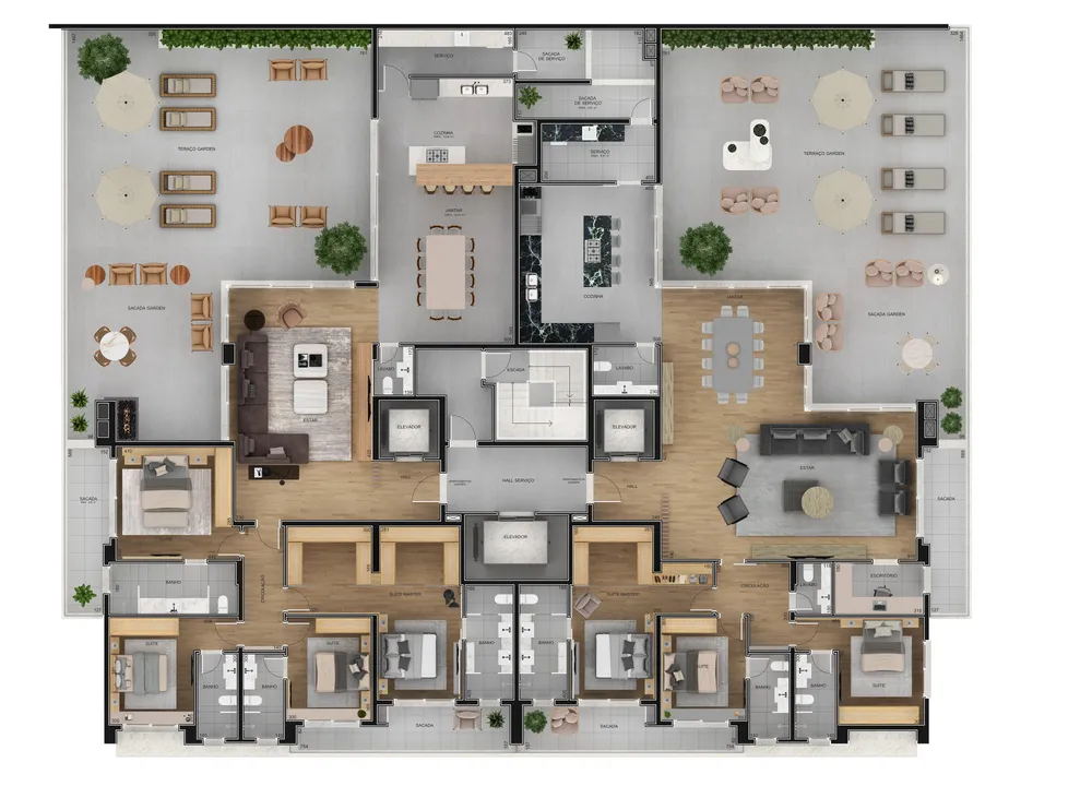 Apartamento, 3 quartos, 402 m² - Foto 13