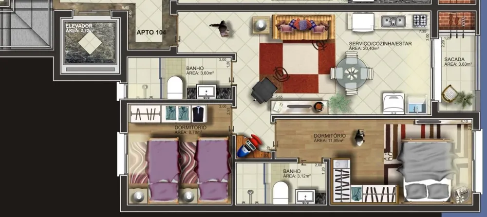 Apartamento, 2 quartos, 64 m² - Foto 5