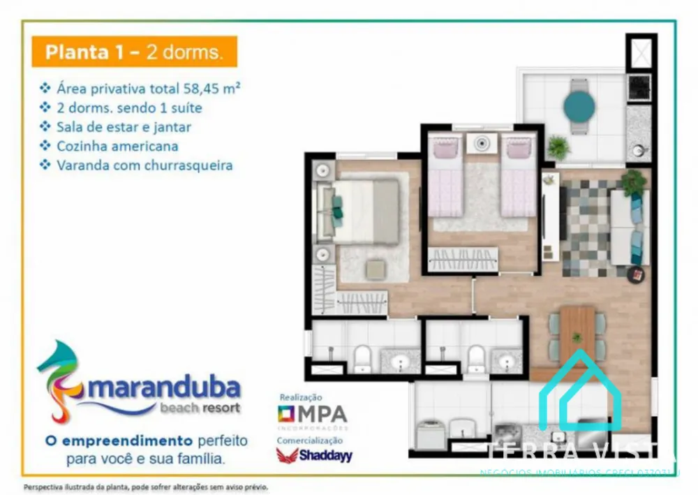Apartamento, 2 quartos, 58 m² - Foto 4