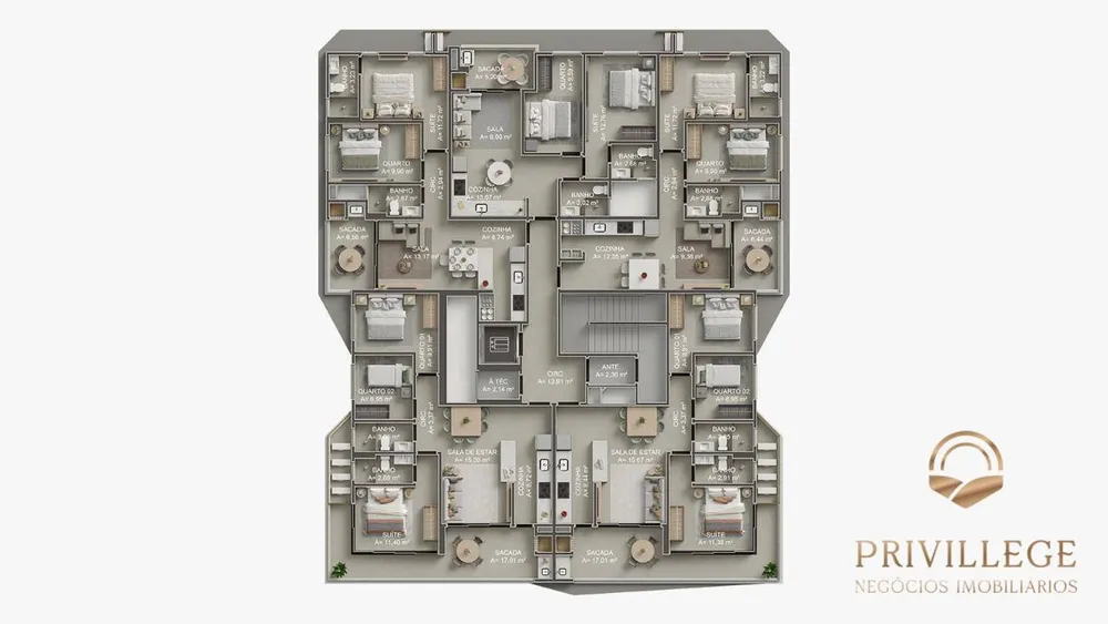 Apartamento, 2 quartos, 63 m² - Foto 12