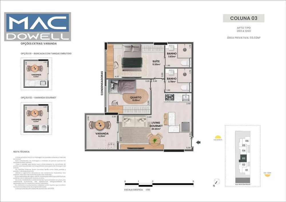 Apartamento, 2 quartos, 55 m² - Foto 19