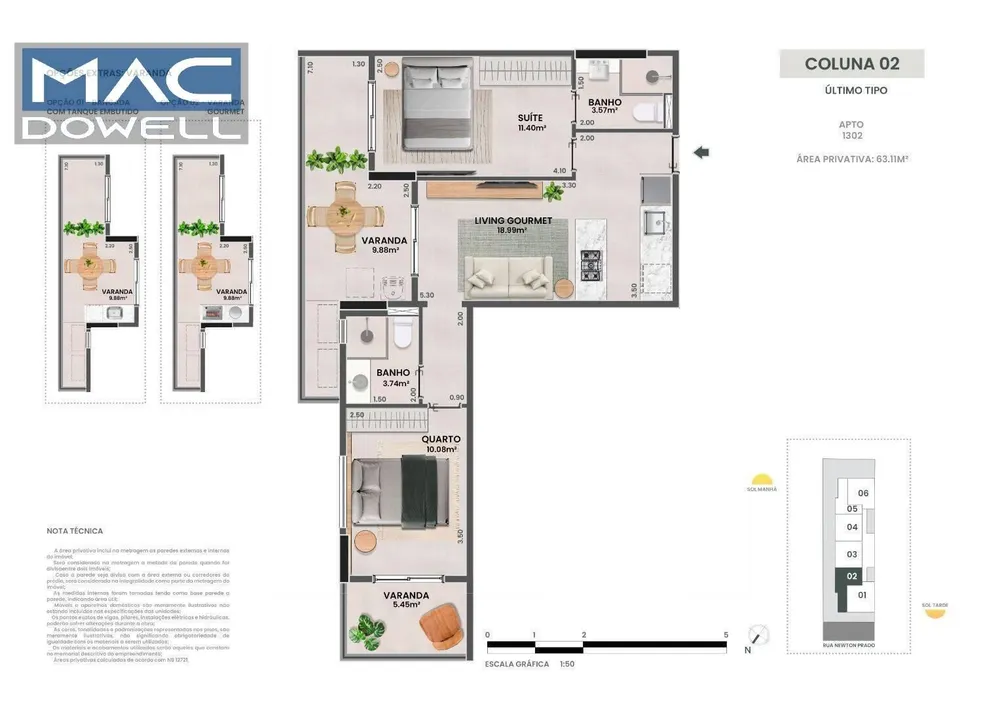 Apartamento, 2 quartos, 55 m² - Foto 10